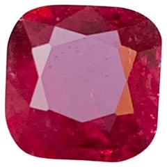 Deep Pinkish Red Natural Rubellite Tourmaline Ring Loose Gemstone 1.60 Ct Jewel