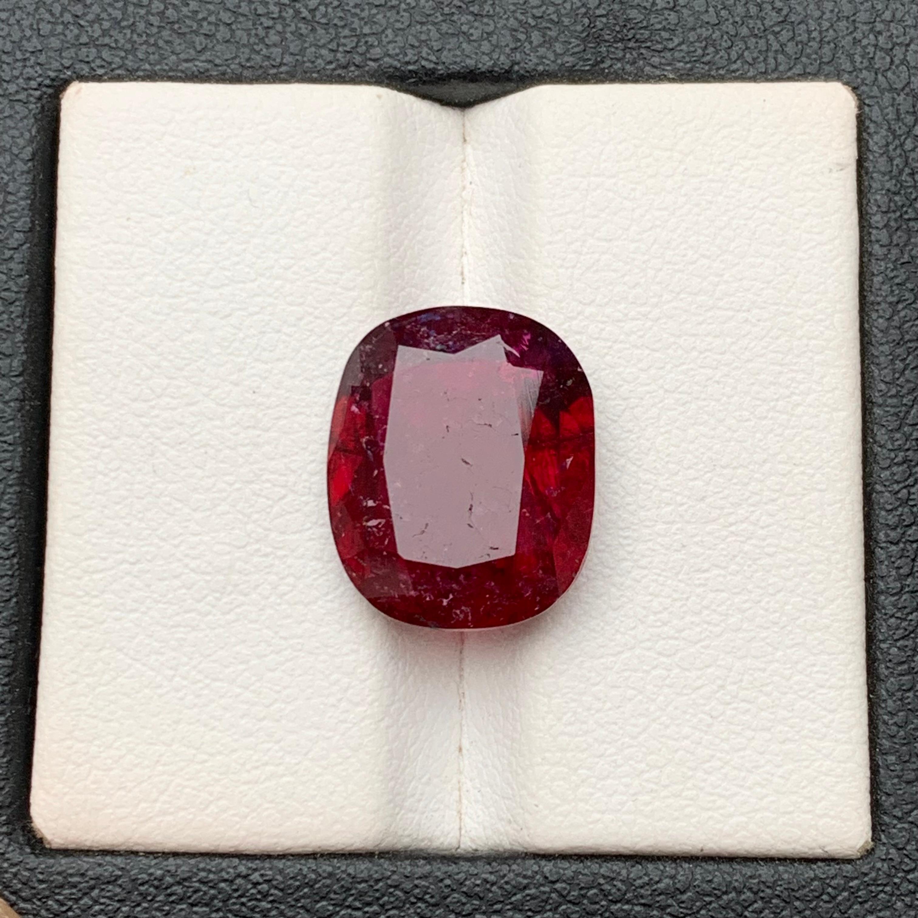 Deep Pinkish Red Natural Rubellite Turmalin Ring Lose Edelstein 7.85 Ct-Jewel 4