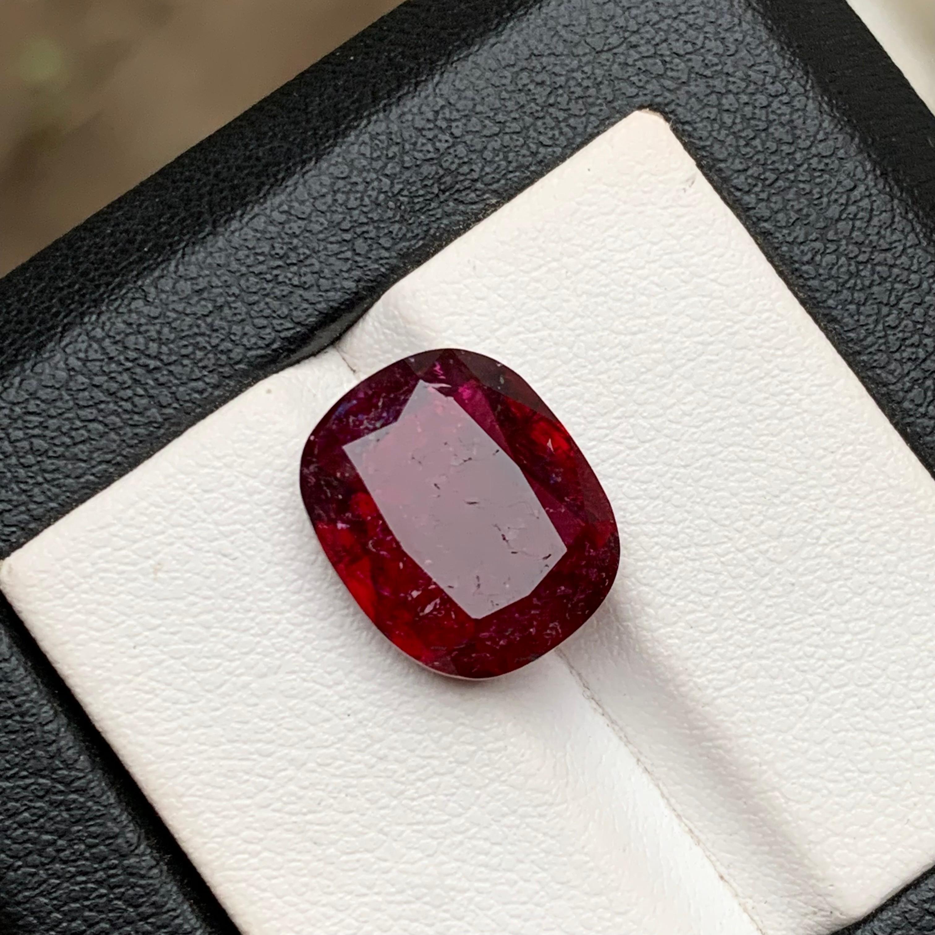 Deep Pinkish Red Natural Rubellite Turmalin Ring Lose Edelstein 7.85 Ct-Jewel 5