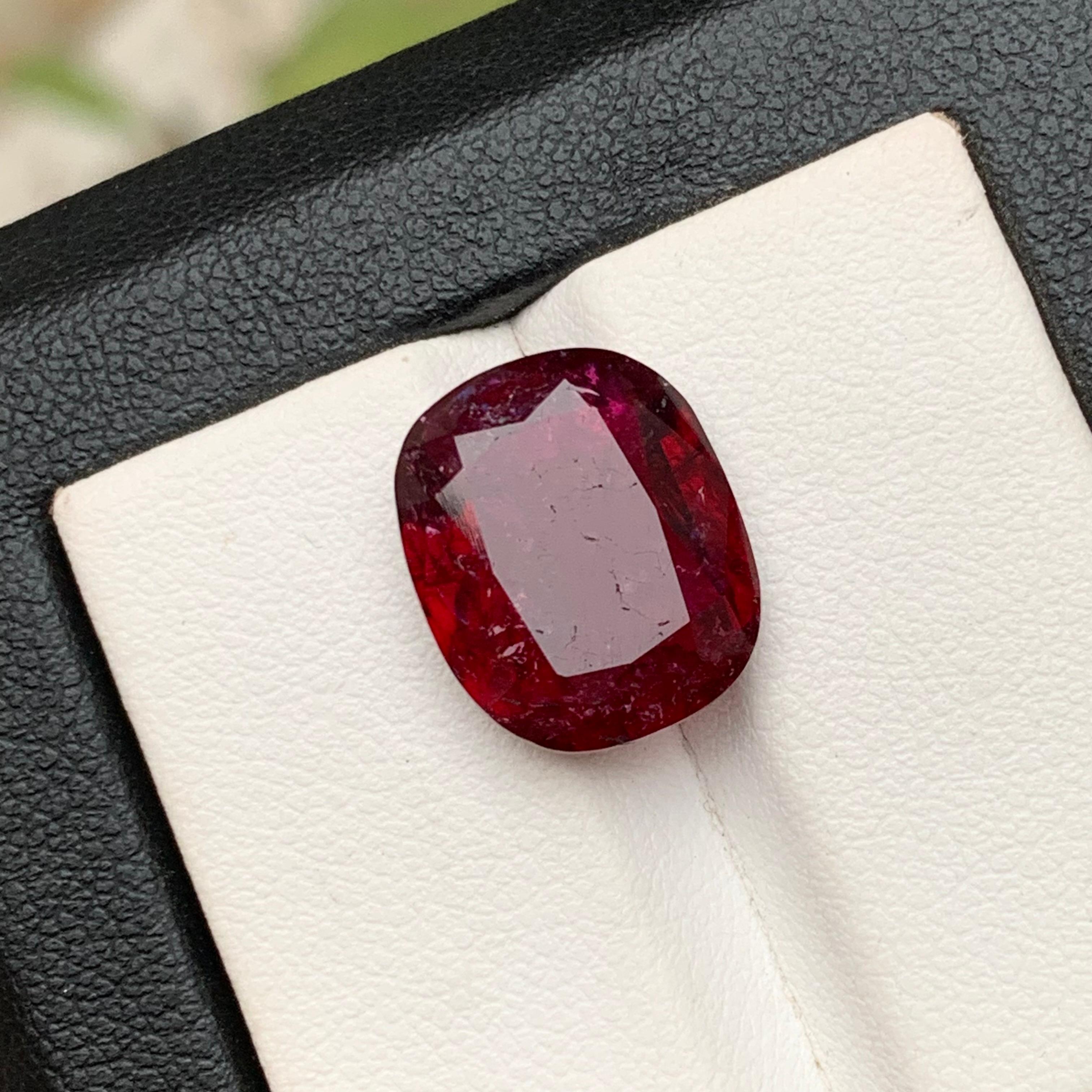 Deep Pinkish Red Natural Rubellite Turmalin Ring Lose Edelstein 7.85 Ct-Jewel 1