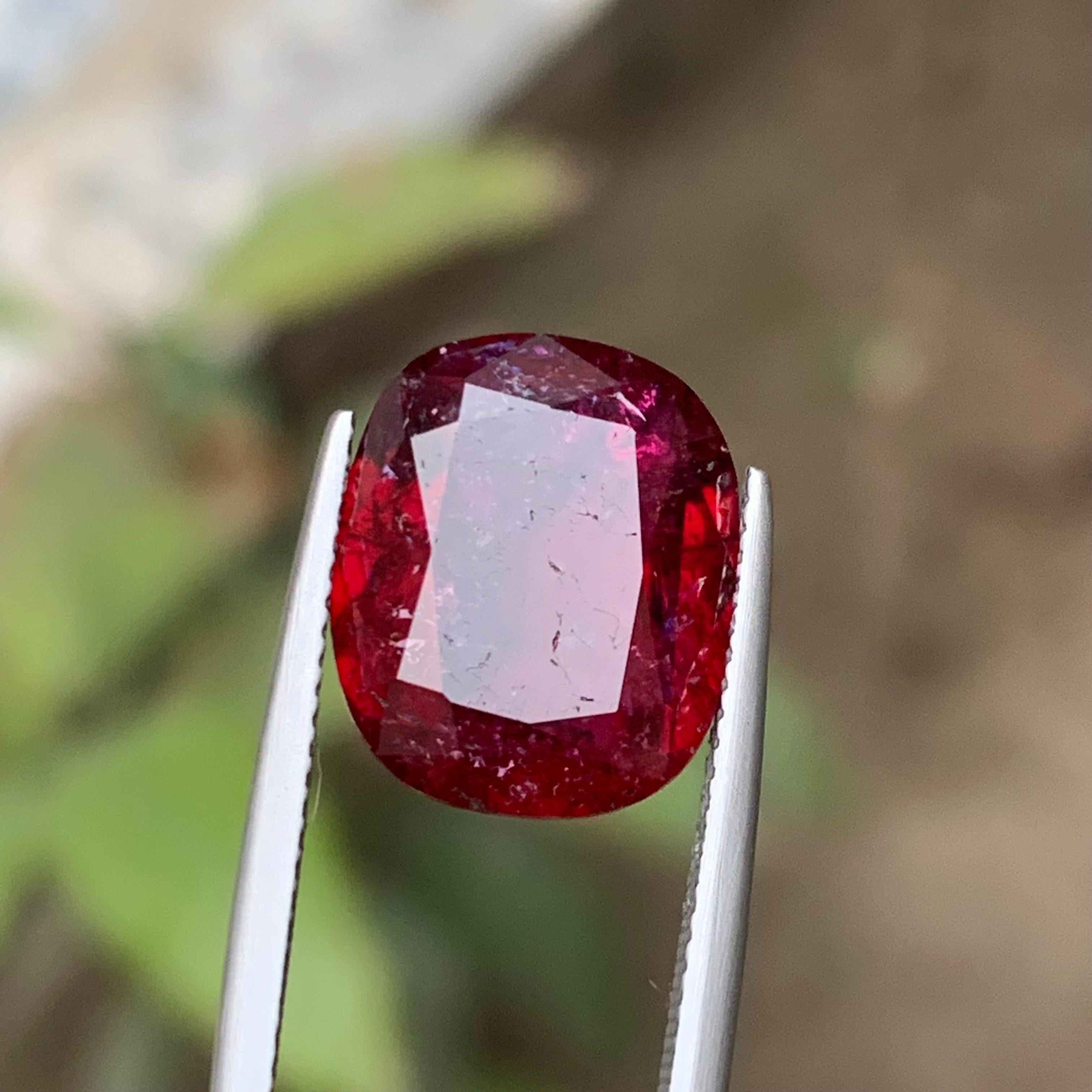 Deep Pinkish Red Natural Rubellite Turmalin Ring Lose Edelstein 7.85 Ct-Jewel 2