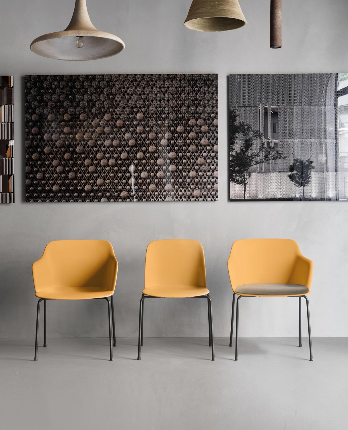Kunststoffsessel mit Sitz aus Polypropylen und Beinen aus Wood Wood von Quinti Sedute im Angebot 4