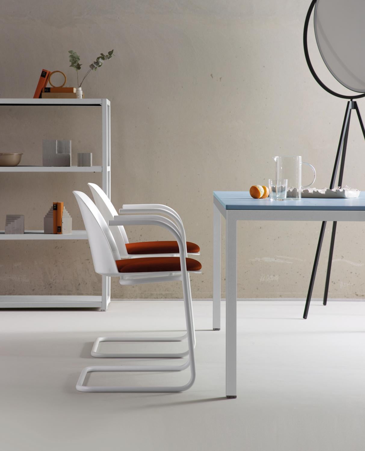 Weicher Sessel aus Kunststoff mit Sitz aus Polypropylen und Beinen aus Eiche von Quinti Sedute im Angebot 2