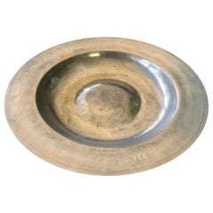Antique Deep Plate in Pewter, Late 18th Century