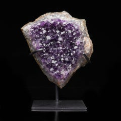 Geoda de Amatista Púrpura Profunda en Soporte Personalizado - Decoración de Cristal Natural