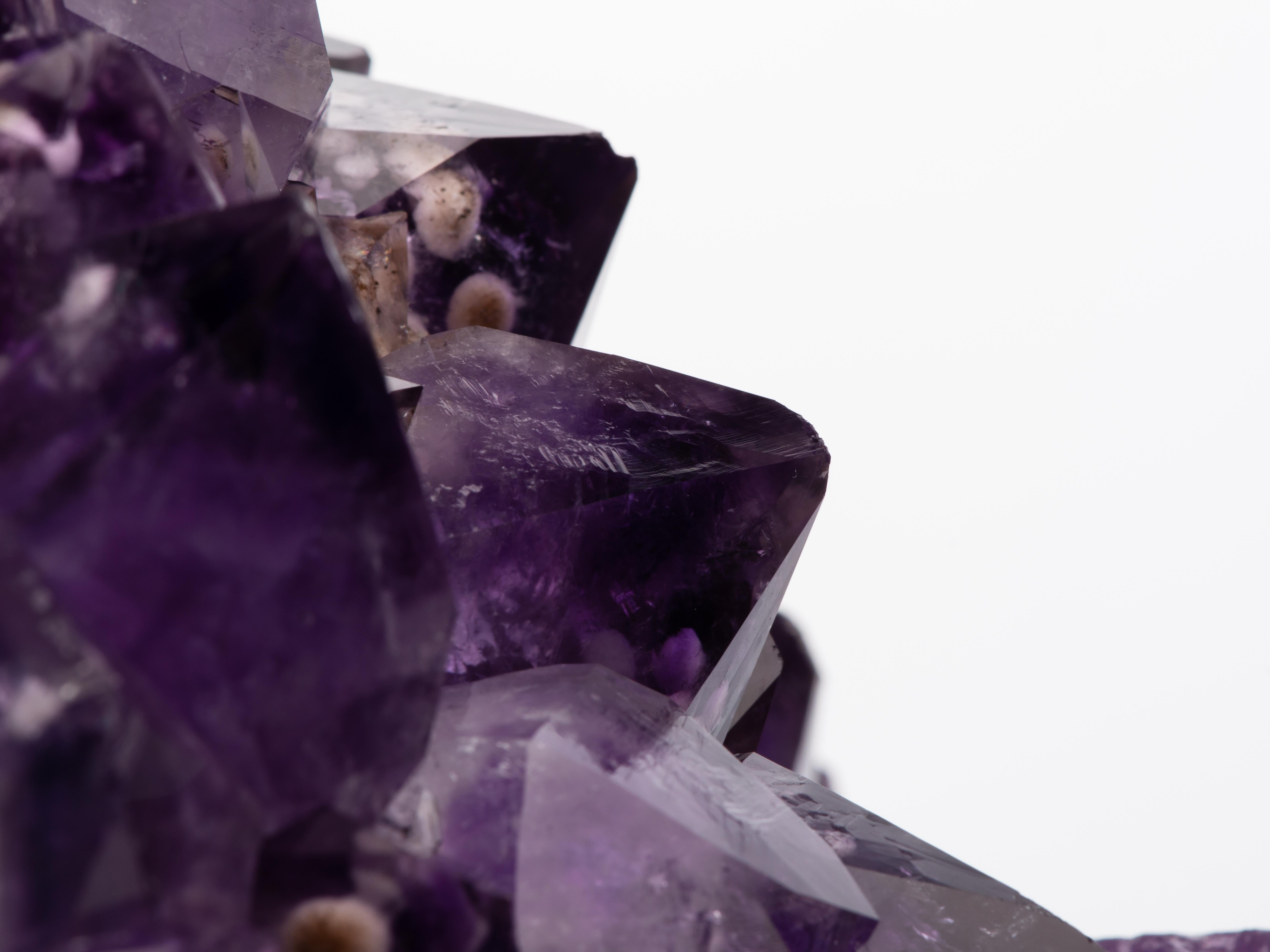 Deep Purple Amethyst with Goethite Inclusions Within For Sale 1