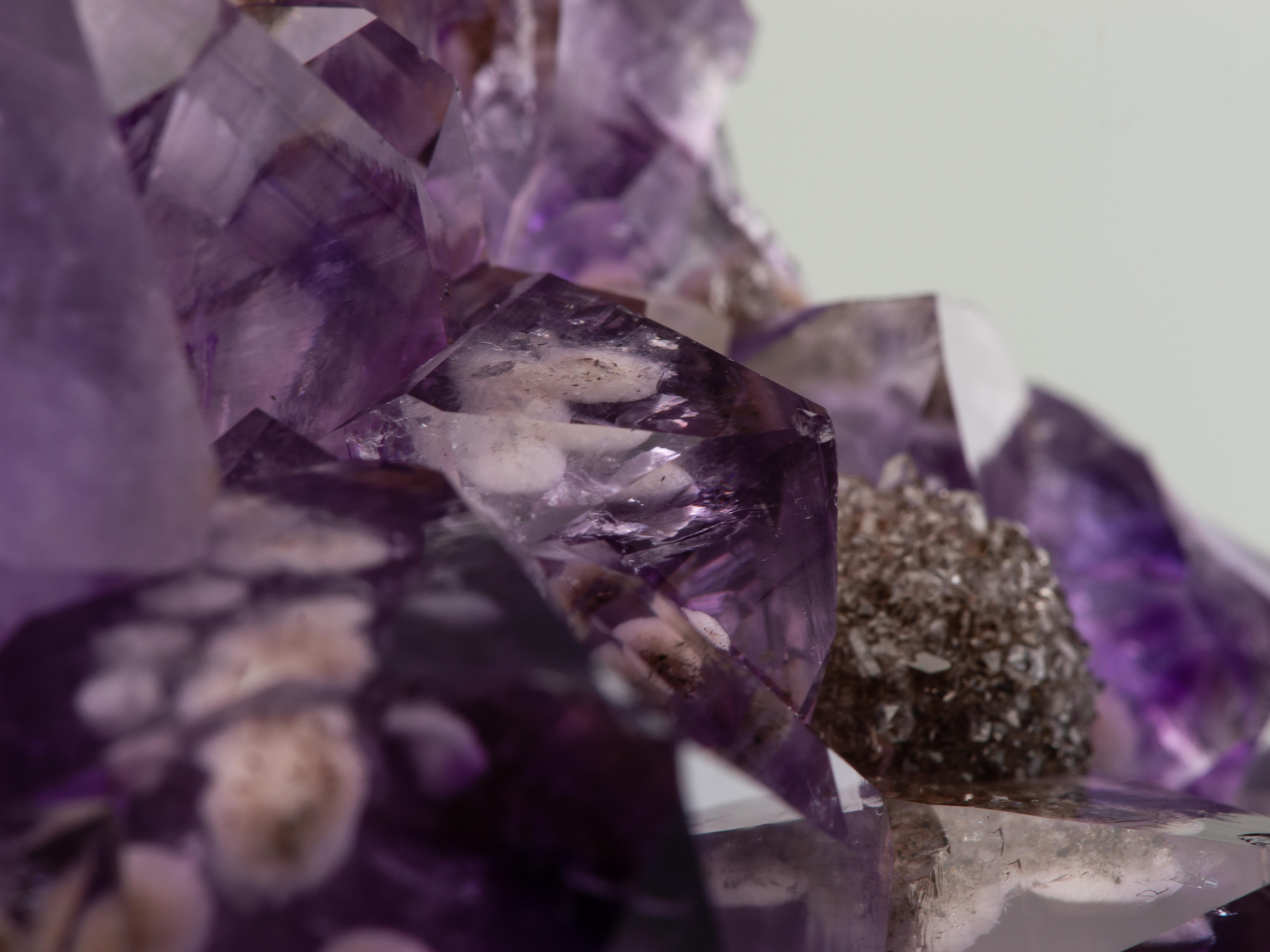 Deep Purple Amethyst with Goethite Inclusions Within 4