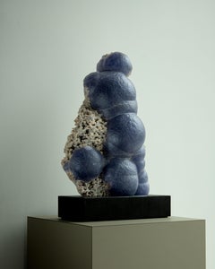 Deep Purple Botryoidal Fluorite Specimen - Extremely Rare and Sculptural