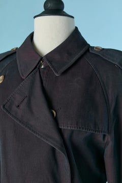 Trench-coat en coton violet foncé BURBERRY LONDON
