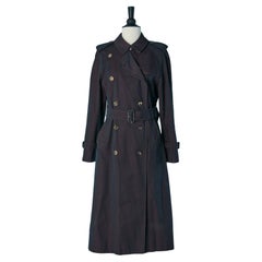Trench-coat en coton violet foncé BURBERRY LONDON