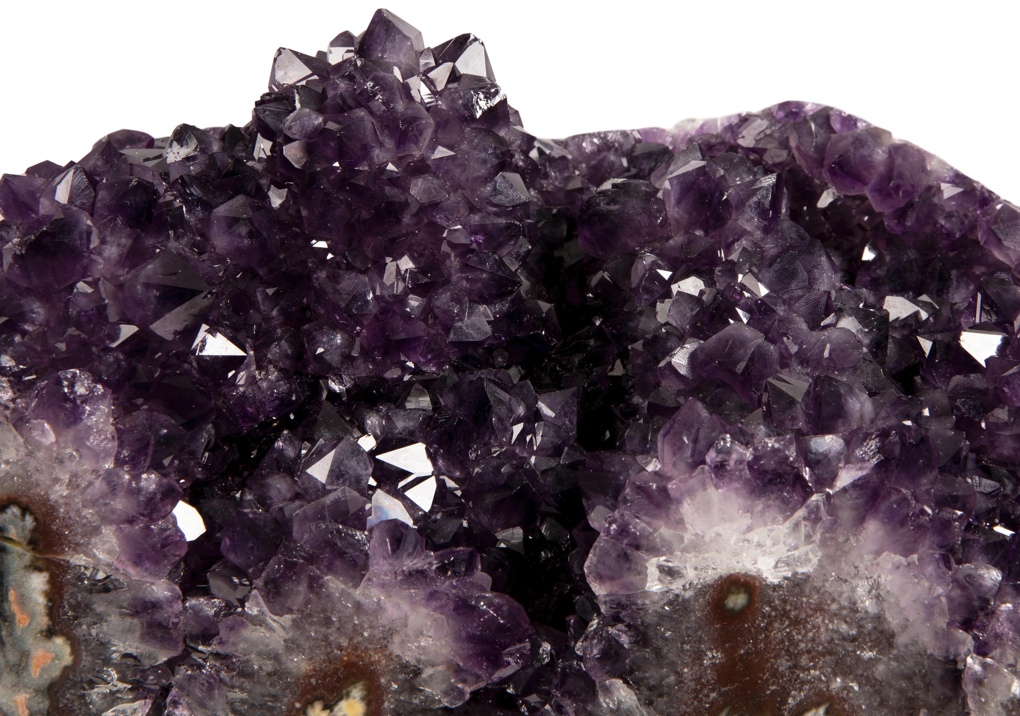 Uruguayan Small Cluster of Amethyst Stalactite Formations - Mineral Display piece For Sale