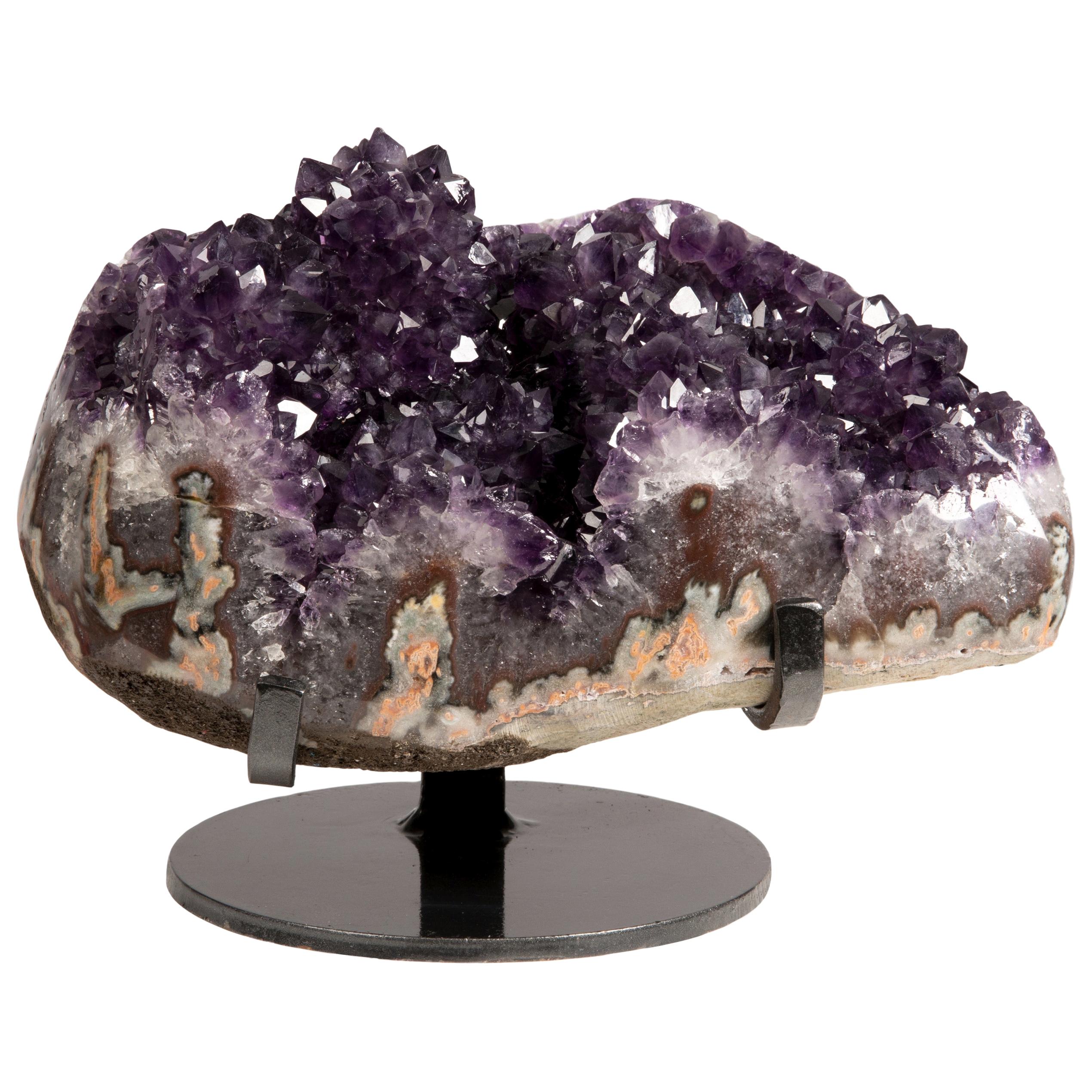 Small Cluster of Amethyst Stalactite Formations - Mineral Display piece For Sale
