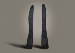 Deep Purple Twin Cathedral Amethyst Geodes