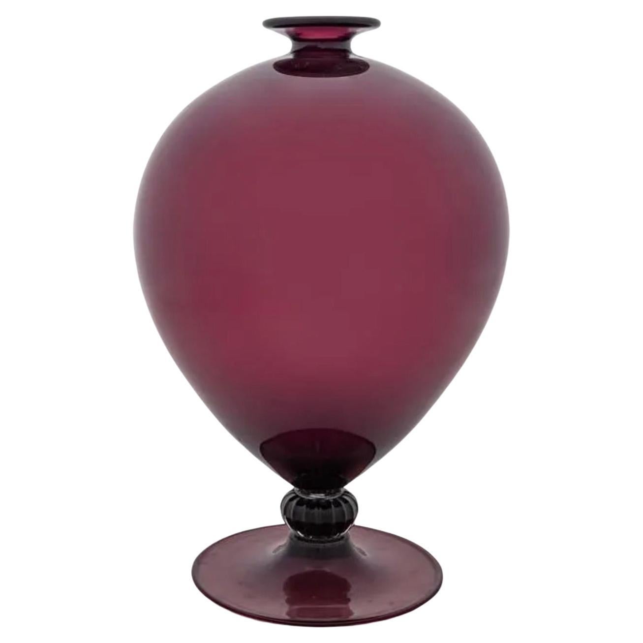 Deep Purple Veronese Vase by Vittorio Zecchin for Venini