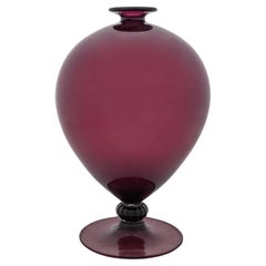 Vase Veronese violet profond de Vittorio Zecchin pour Venini