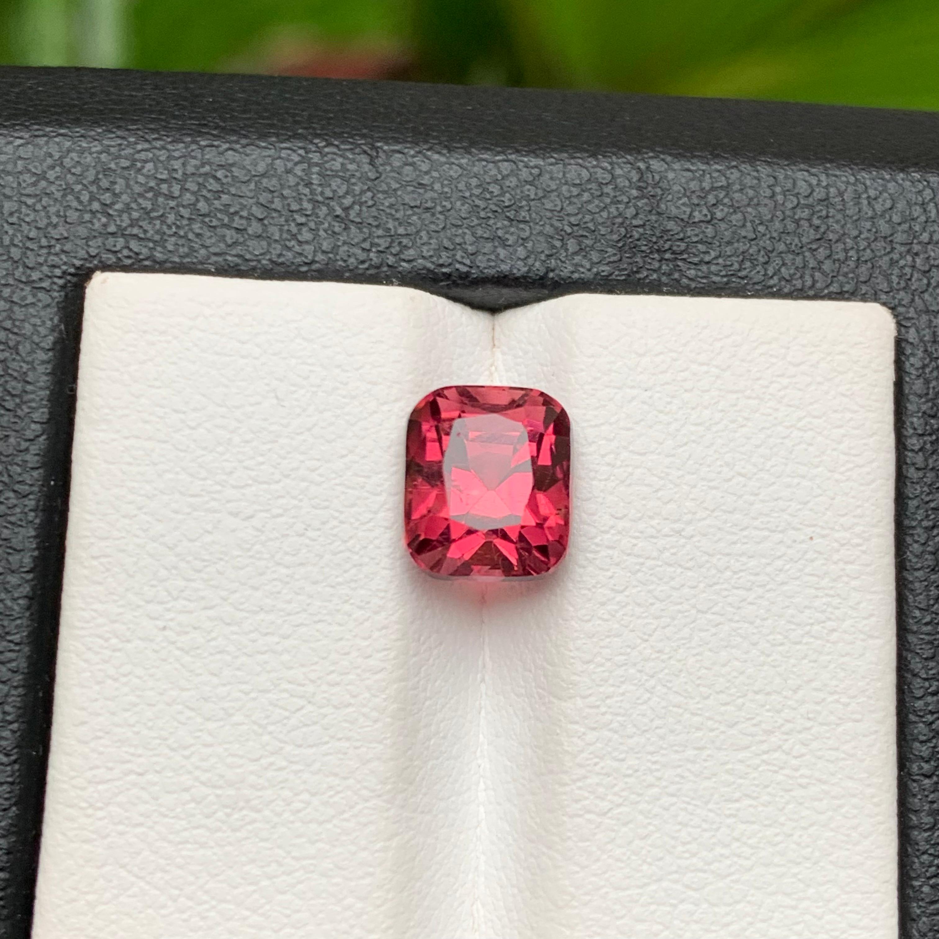 Deep Purplish Red Pink Natural Rubellite Tourmaline Ring Loose Gemstone 3.45 Ct For Sale 7