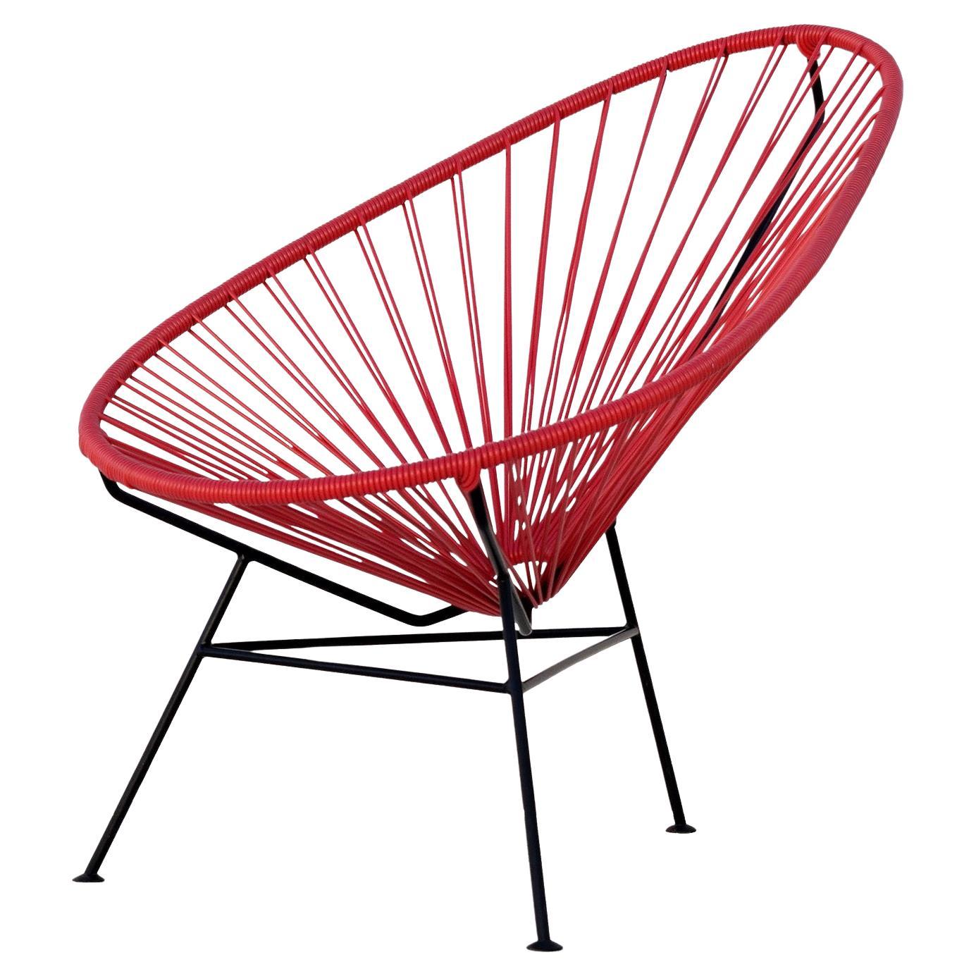 Deep Red Acapulco Chair by OK Design For Sale