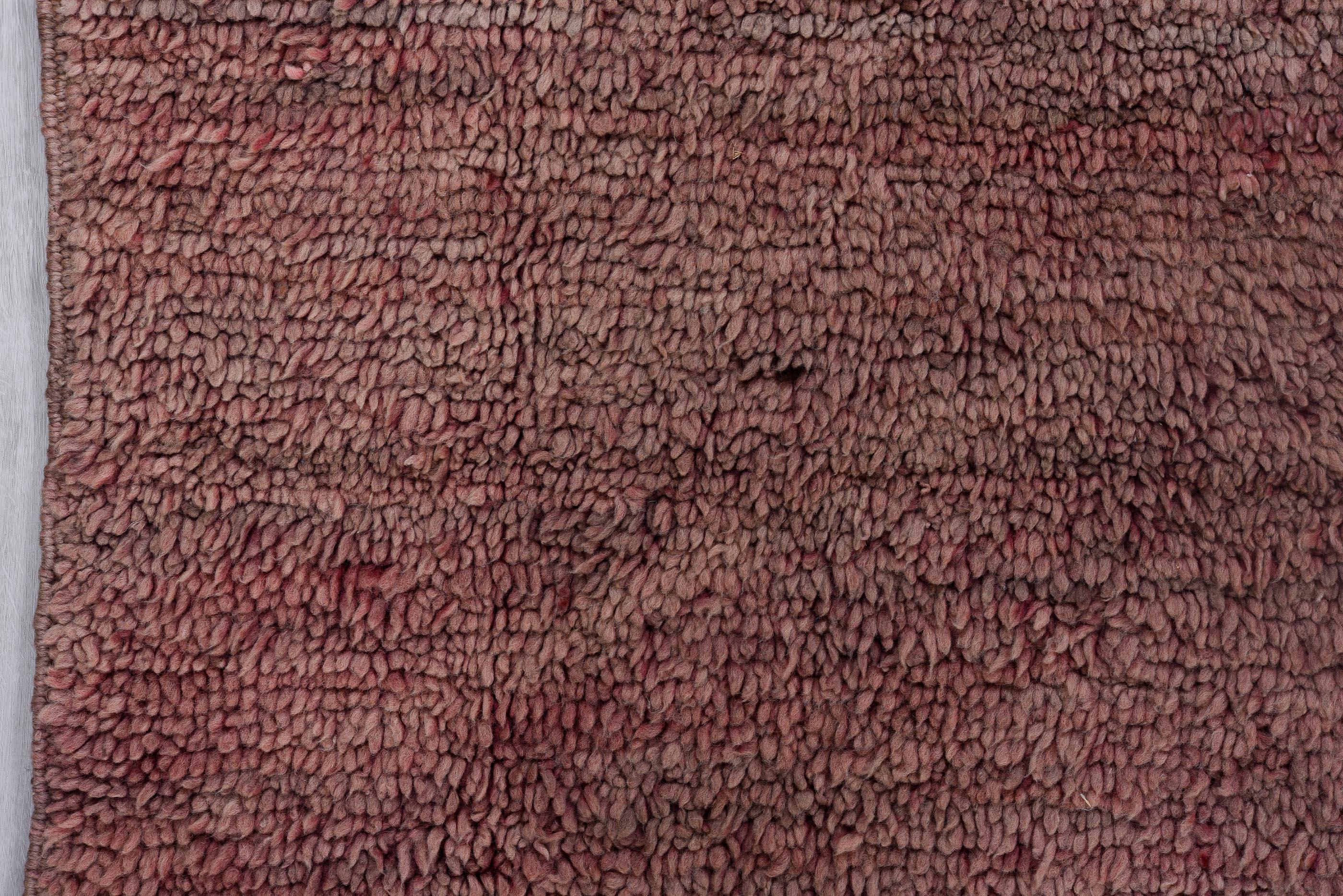 XX secolo Marocchino in lana marrone e rosso intenso in vendita