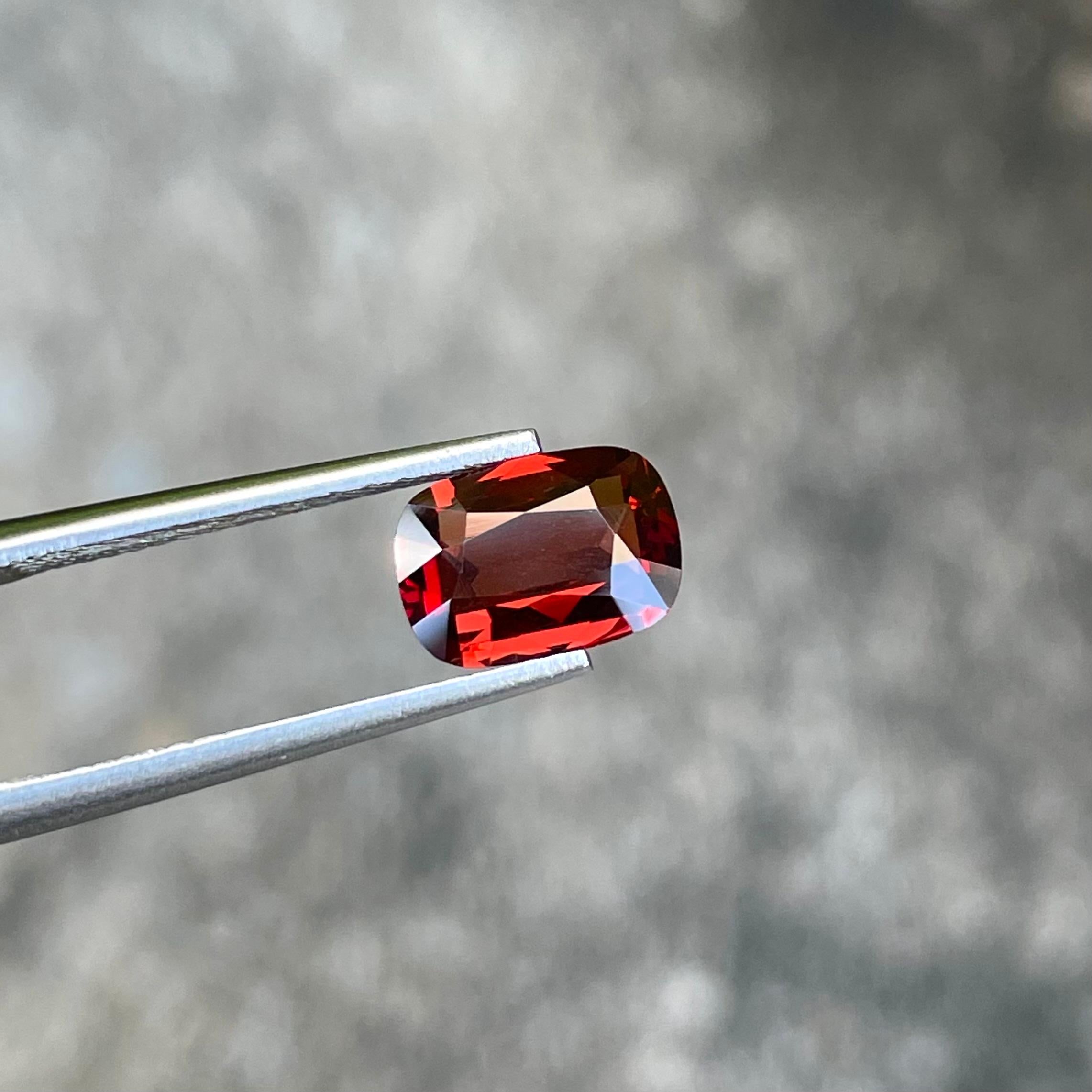 1.80 carats 
9.0x6.4x3.3 mm
Origin Burma
Cut Step Cushion
Treatment None
Shape Cushion
Clarity Eye Clean




Deep Red Burmese Loose Spinel, a true marvel of nature and a testament to timeless beauty. This stunning gemstone, boasting a substantial