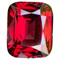 Anello di granato rodolite rosso intenso allentato 4,93 carati taglio cuscino - Jewell