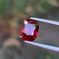 Deep Red Natural Spinel 2.37 Carat Cushion Cut Loose Gemstone for Ring — Burma