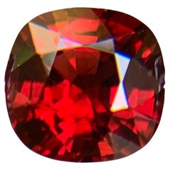 Deep Red Natural Spinel Loose Gemstone 1.55 Ct Cushion Cut for Ring - Jewelry