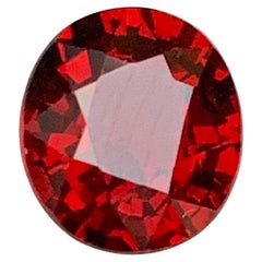 Granato rodolite rosso intenso 2,95 carati Nature Gemma sfusa taglio ovale per anello Jewell
