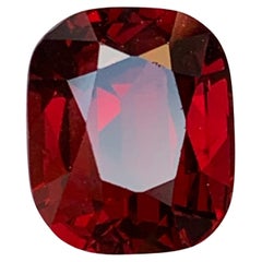 Deep Red Rhodolite Garnet 8.89 Carat Cushion Cut Natural Loose Gemstone for Ring