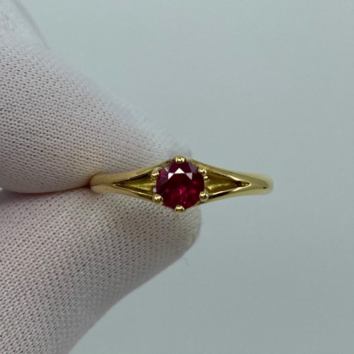 deep red ruby ring