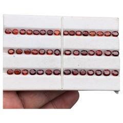 Deep Reddish Orange Hessonite Garnet 28.58 Ct Oval Cushion Cut Loose Gemstones Deep Reddish Orange Hessonite Garnet 28.58 Ct Oval Cushion Cut Loose Gemstones