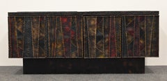 "Deep Relief Credenza" by Paul Evans Signed and Dated, 1972