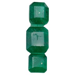 Deep Rich Green Natural Emerald Loose Gemstones Lot 3.15 Ct Emerald Cut-Jewelry