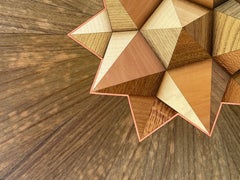 "ATOMI DELL'UNIVERSO" opera d'arte intarsiata di Emma Wood -  P & A.  Studio A