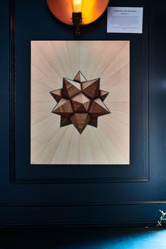 "ATOMS OF THE UNIVERSE" - Œuvre d'art en marqueterie d'Emma Wood  P o d p o p  Studio