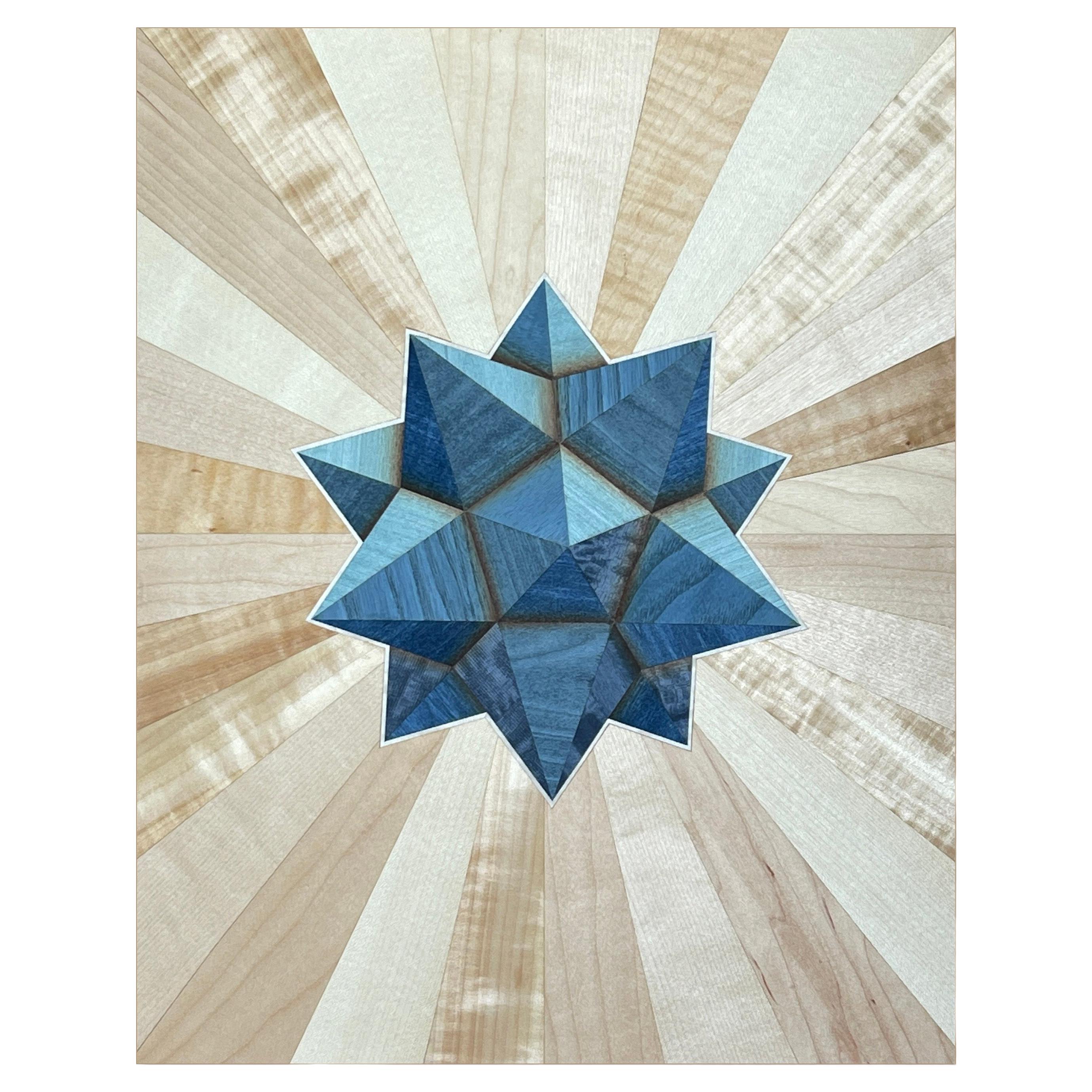 "ATOMS OF THE UNIVERSE" Marquetry Art by Emma Wood -  w o o d p o p  Studio