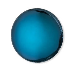 Deep Space Blue Oko 150 Sculptural Wall Mirror by Zieta