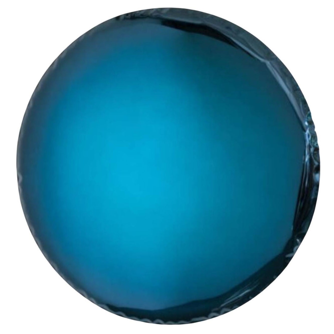 Specchio da parete scultoreo Oko 36 Deep Space Blue di Zieta