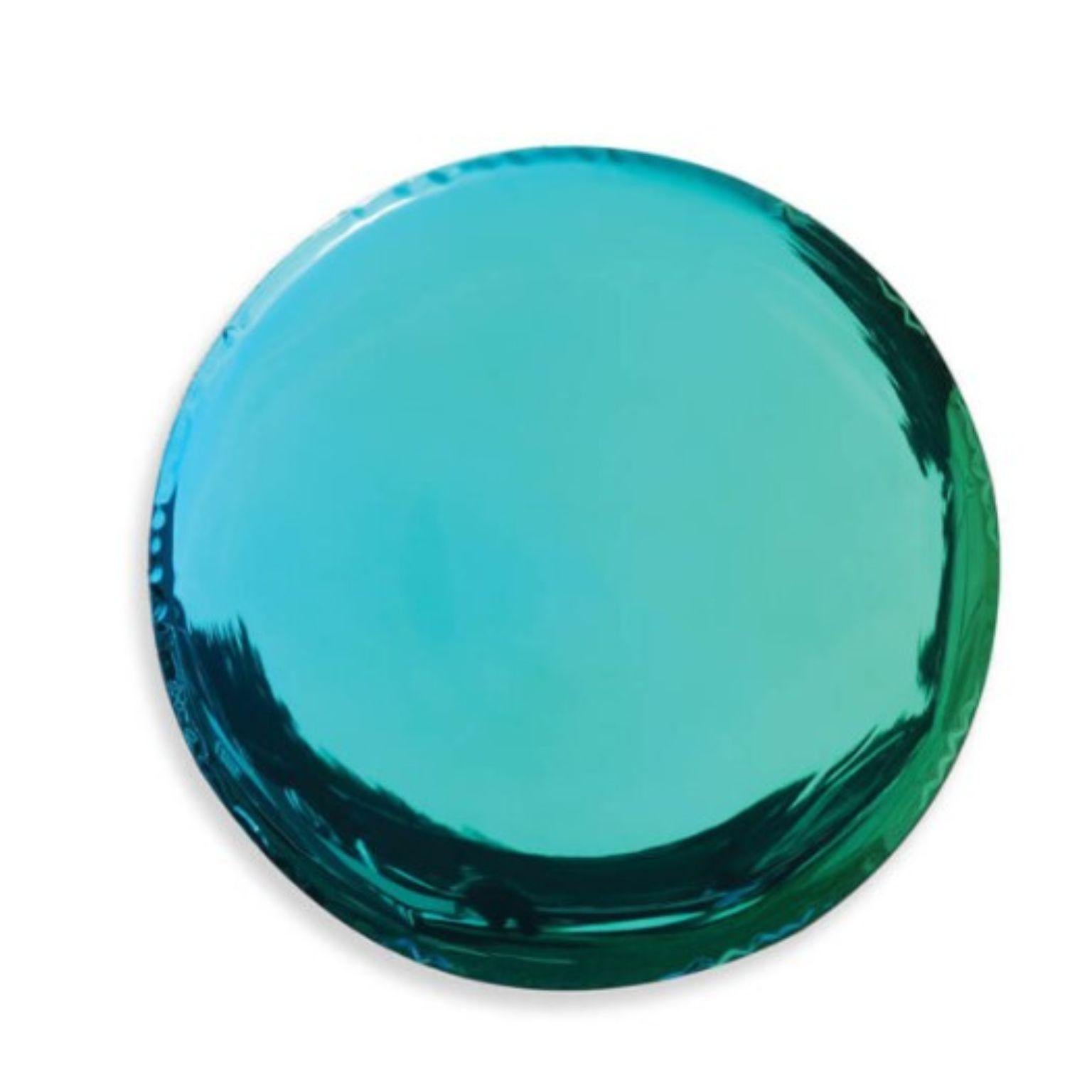 Organique Miroir mural sculptural bleu à l'espace profond Oko 62 de Zieta en vente