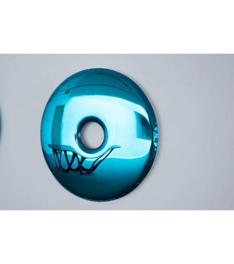 Deep Space Blue Rondo 150 Wall Mirror by Zieta For Sale 3