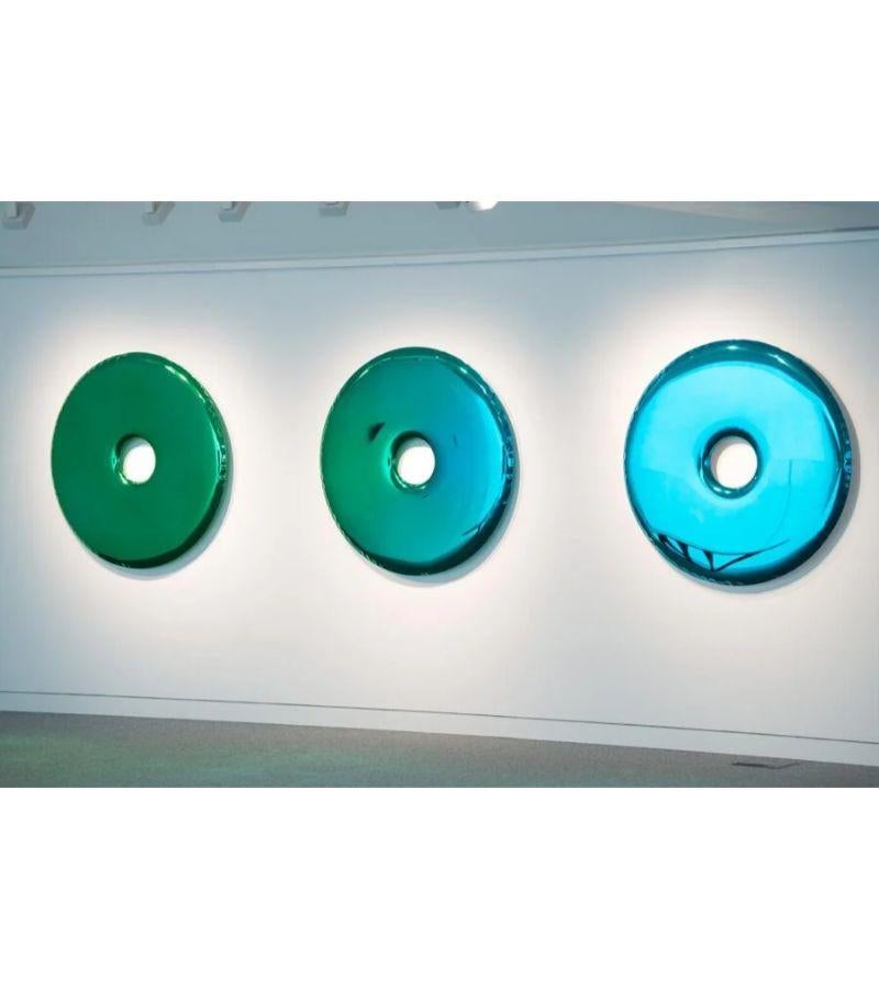 Contemporary Deep Space Blue Rondo 75 Wall Mirror by Zieta For Sale