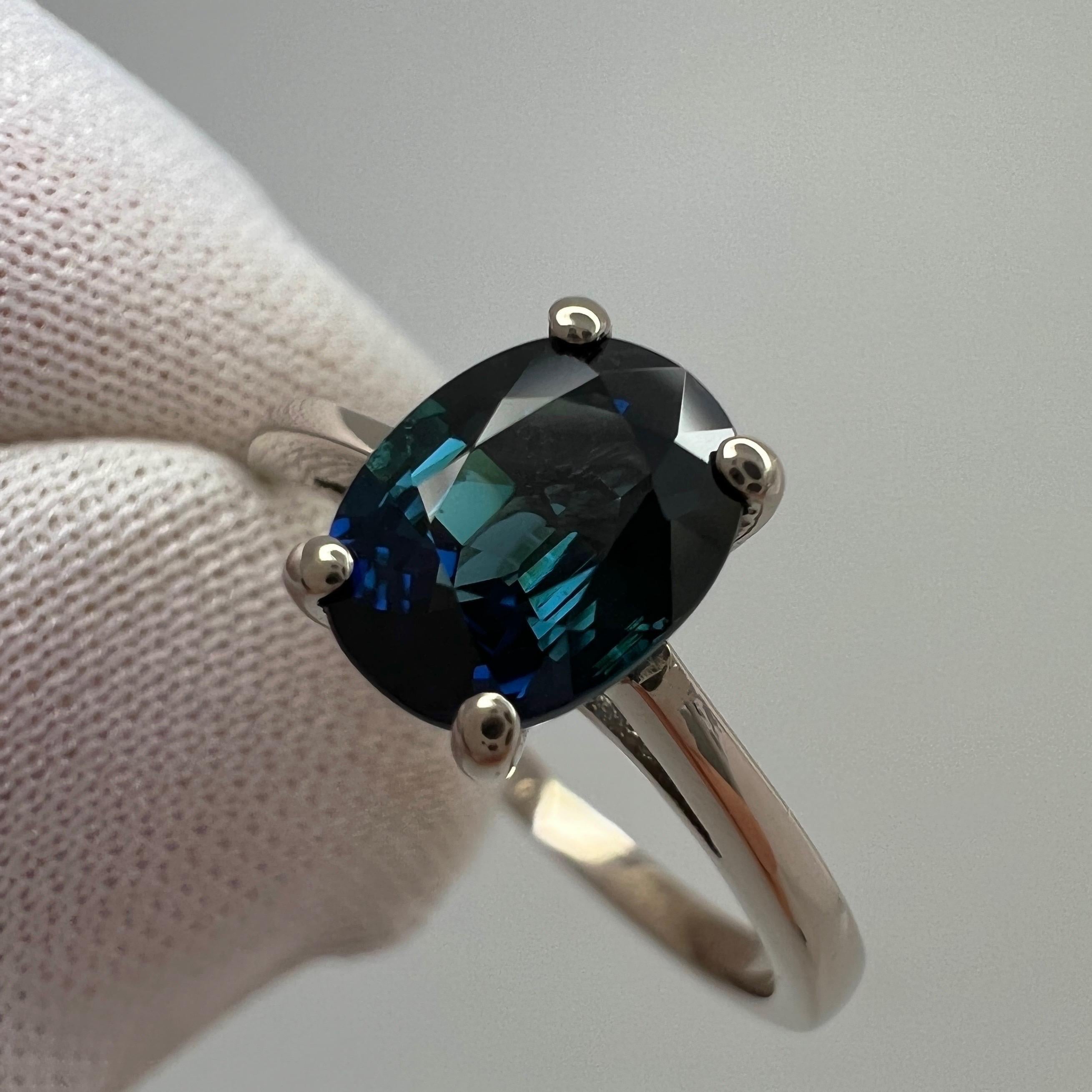 dark blue sapphire ring