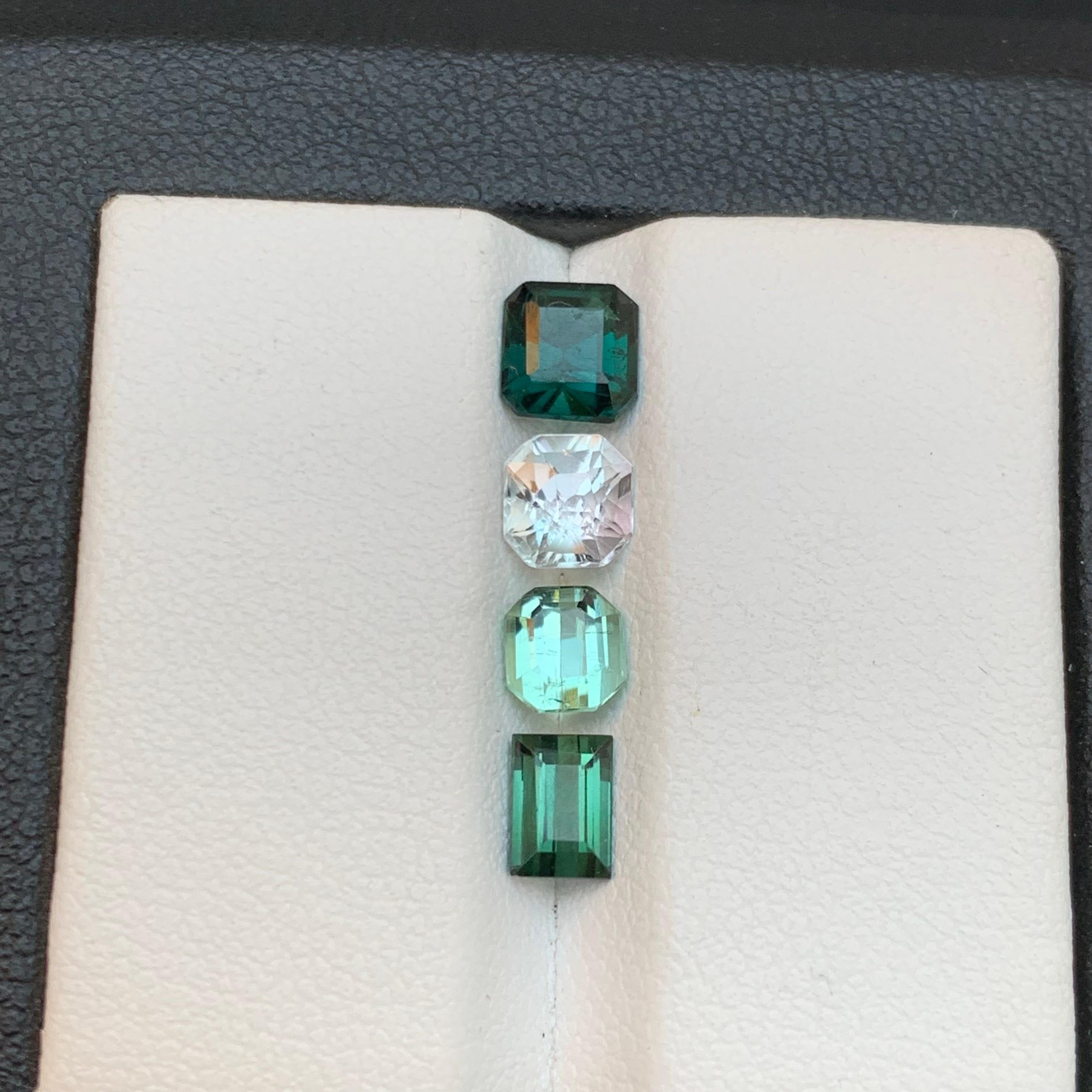 Tourmaline naturelle bleu sarcelle, rose clair et vert de 2,65 carats Neuf - En vente à Peshawar, PK