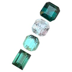 Tourmaline naturelle bleu sarcelle, rose clair et vert de 2,65 carats