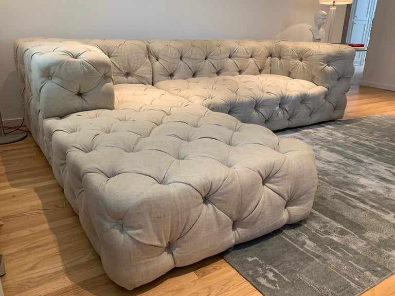 Deep 2024 tufted sofa