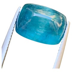 Deep Vivid Blue Natürlicher Turmalin Zuckerhut Cabochon Ring Lose Edelstein 9.95Ct