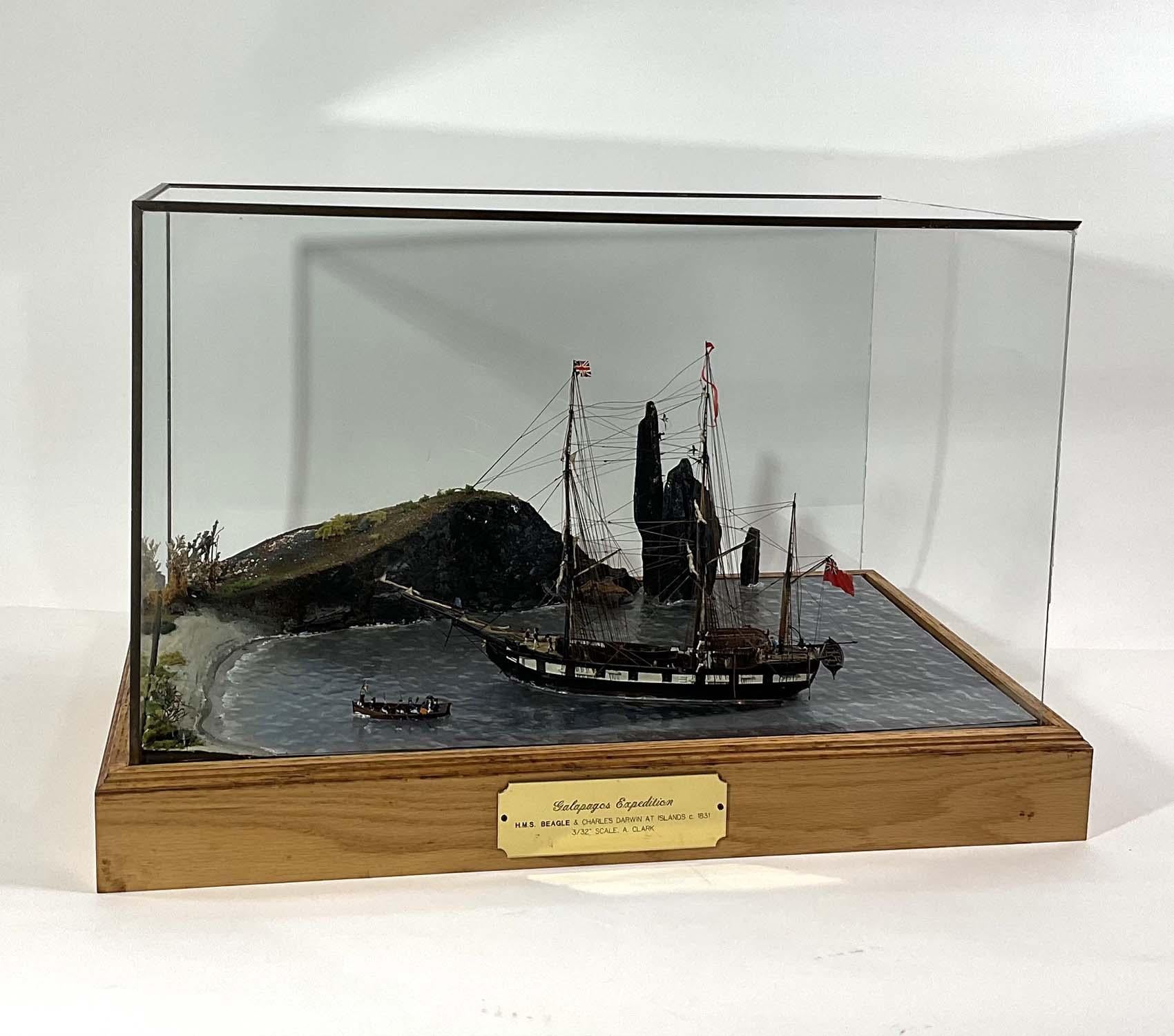 Nord-américain Diorama des eaux profondes de l'expédition des Galapagos en vente