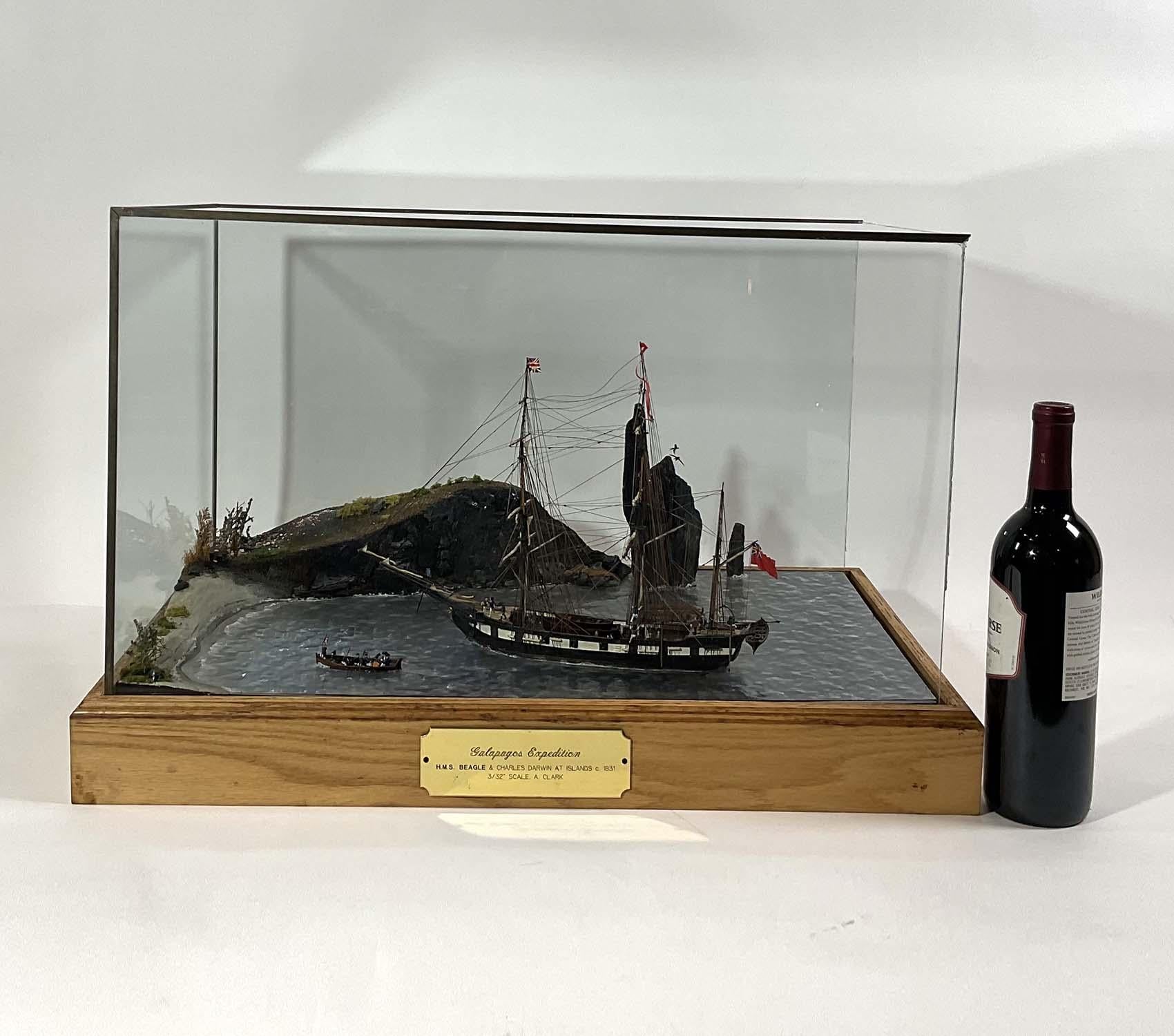 Diorama des eaux profondes de l'expédition des Galapagos Excellent état - En vente à Norwell, MA