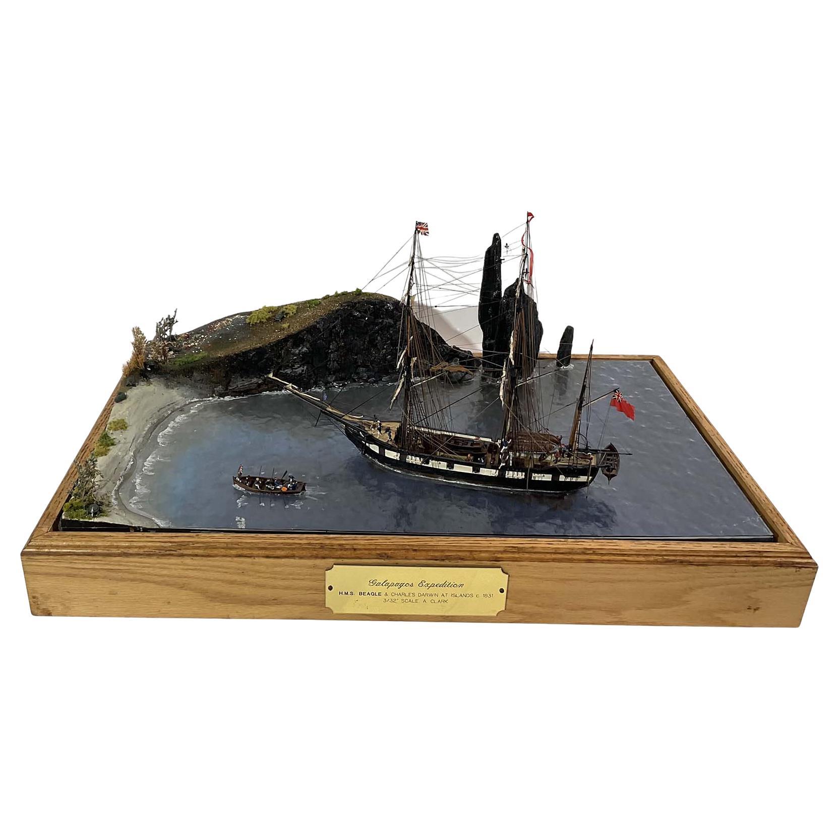 Deep Water Diorama of the Galapagos Expedition For Sale