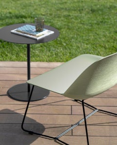 Deep XL Armchair in Polypropylene Shell & Steel Painted Frame by Quinti Sedute