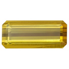Tourmaline jaune profond jaune canari pierre précieuse de 5,45 carats pierre tourmaline pour bague